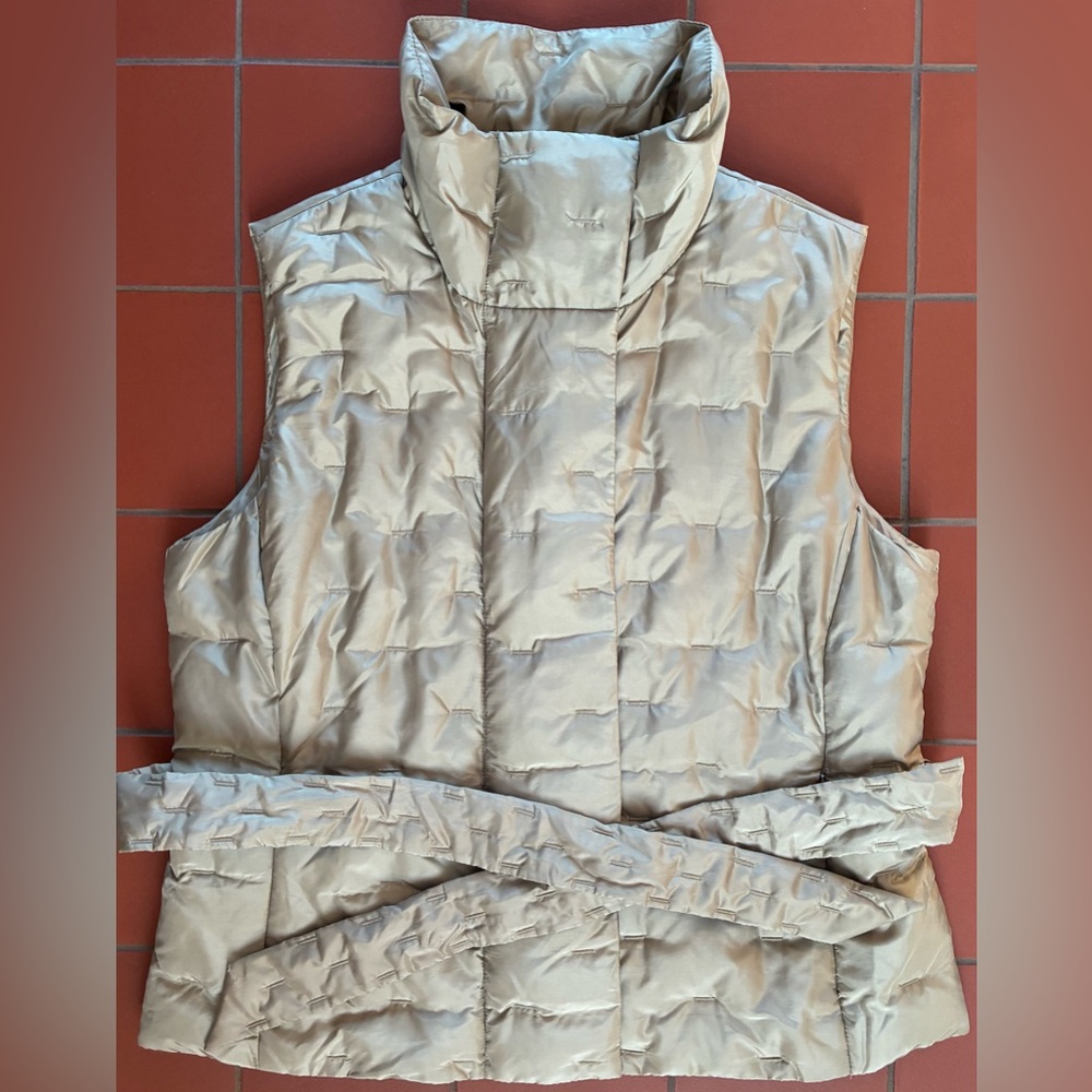 Talbots Light Tan Puffer Vest - Picture 9 of 16